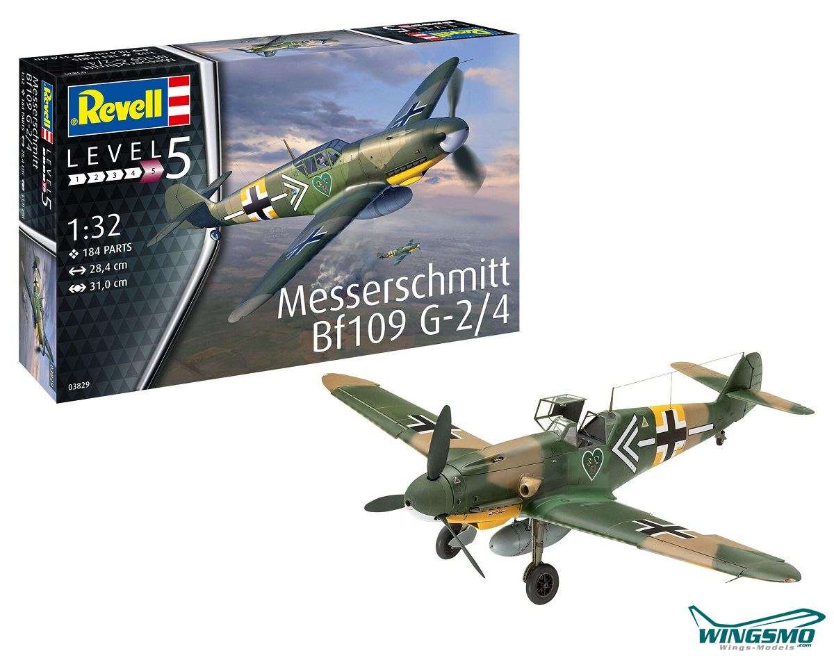 Revell Modellbausatz Messerschmitt Bf109G-2/4 03829