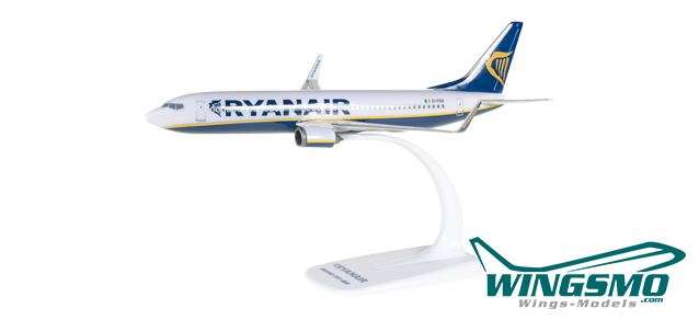 Herpa Wings Ryanair Boeing 737-800 609395 Snap-Fit
