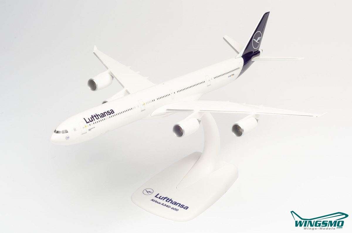 Herpa Wings Lufthansa Airbus A340-600 Lübeck 612616 Snap-Fit