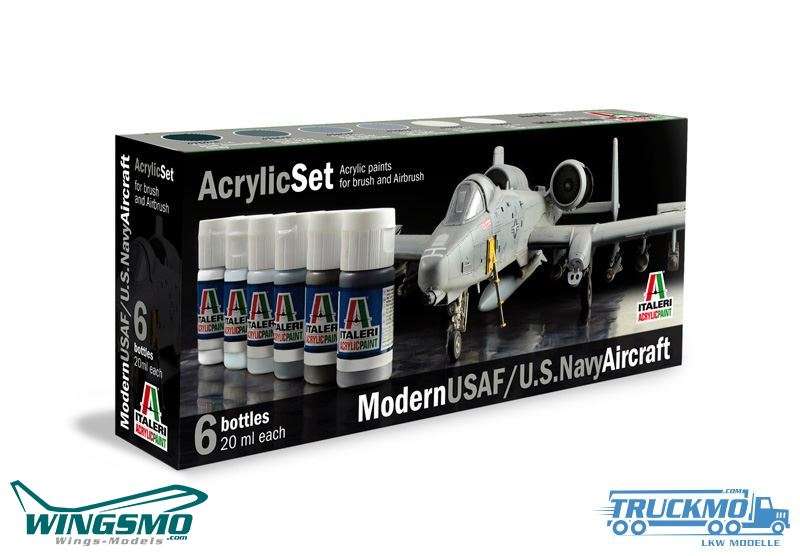 Italeri Acryl Set Modern USAF US Navy Aircraft 0431