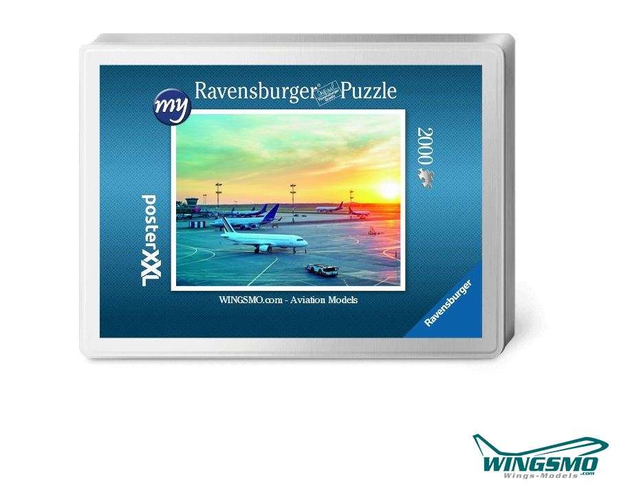 Stimmungsbild WINGSMO Flughafen Ravensburger Foto-Puzzle 2000 Teile - Original Qualität LT1197