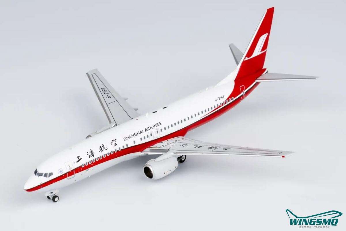 NG Models Shanghai Airlines Boeing 737-800 B-2168 58181