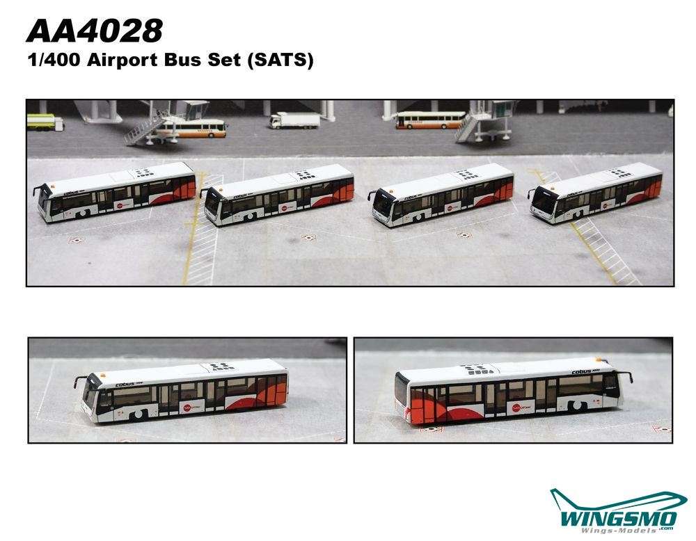 Limox Wings SATS Airport Passenger Bus 1:400 AA4028