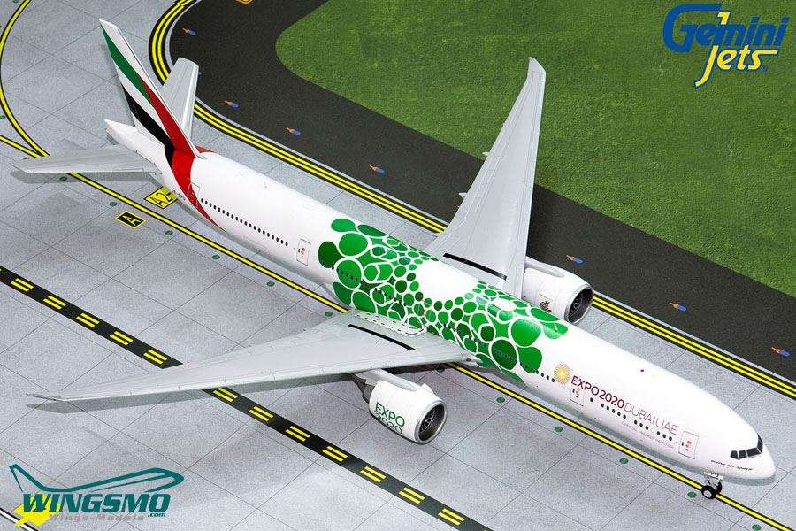 GeminiJets Emirates Green Expo 2020 Boeing 777-300ER 1:200 G2UAE799