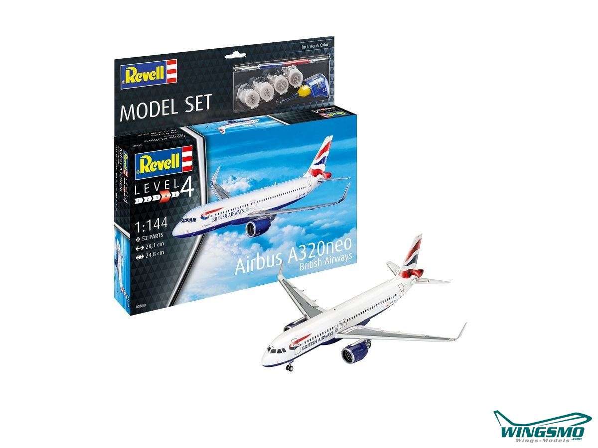 Revell Model Sets British Airways Airbus A320neo 63840