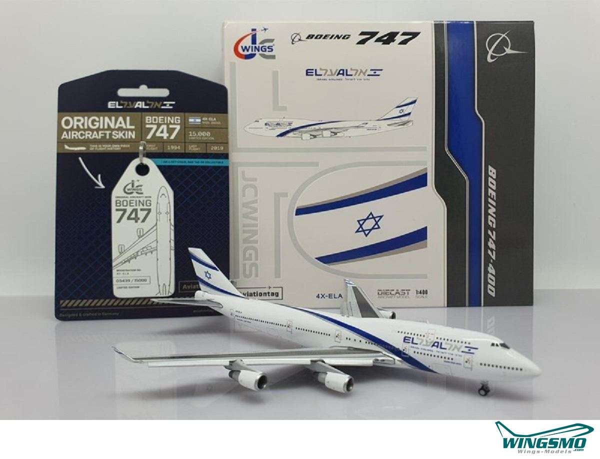 JC Wings El Al Israel Boeing 747-400 4X-ELA Flaps Down Version XX40108A