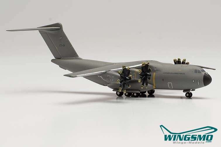 Herpa Wings Luxembourg Army Air Force Airbus A400M Atlas 15th Air Transport Wing (Bi-National Unit), Melsbroek Air Base – CT-01 535649