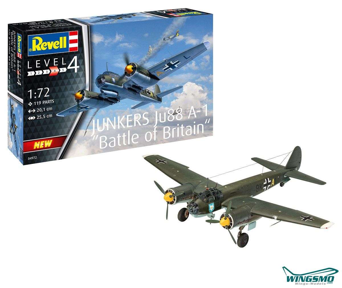 Revell aircraft Junkers Ju 88 A-1 Battle of Britain 1:72 04972