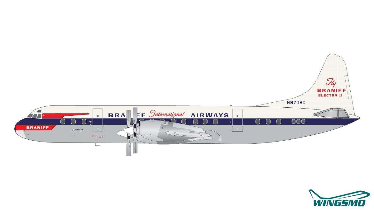 GeminiJets Braniff International Airways Lockheed L188A Electra N9709C GJBNF2090