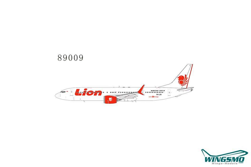 NG Models Lion Air Boeing 737-MAX9 PK-LRI 89009
