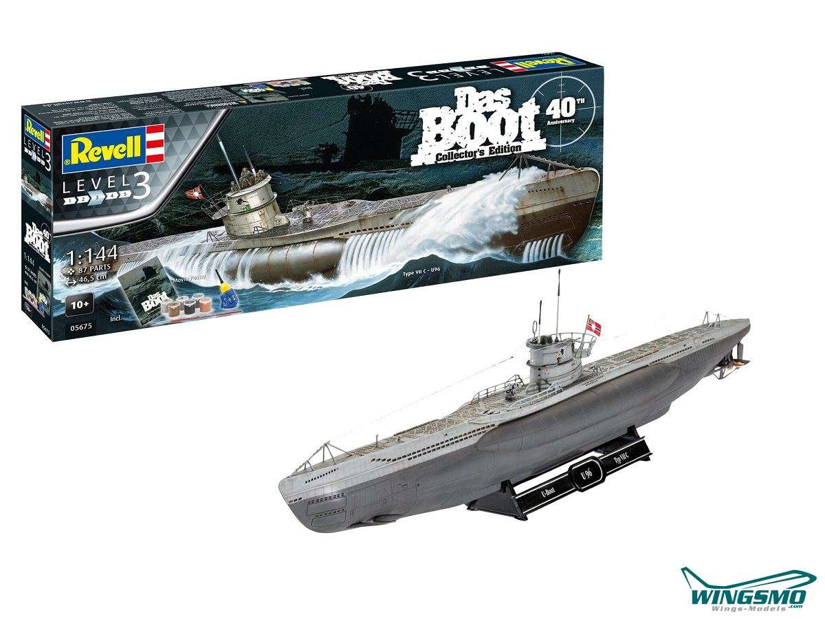Revell Schiffe Das Boot Collectors Edition 40th Anniversary U96 Type VII C 05675