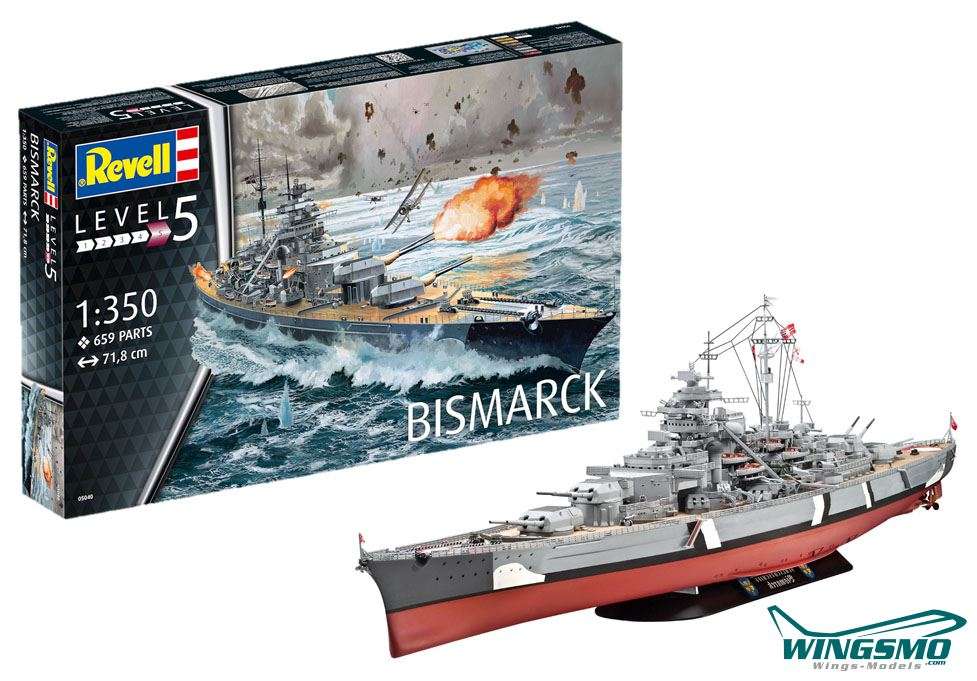 Revell Schiffe Battleship Bismarck 1:350 05040