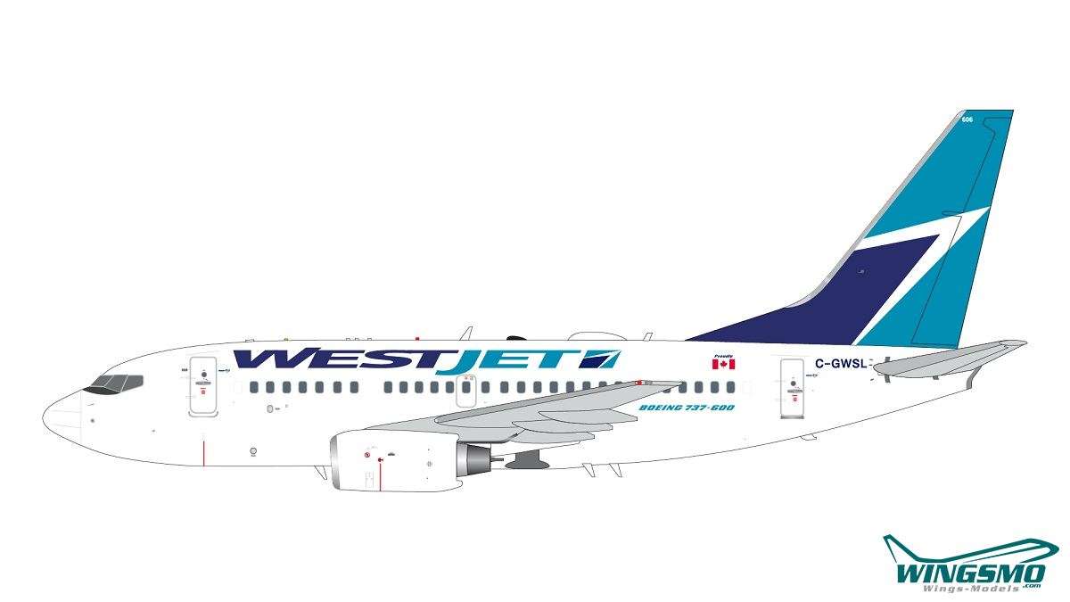 GeminiJets Westjet Boeing 737-600 C-GWSL G2WJA1295
