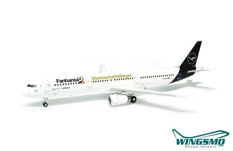 Herpa Wings Lufthansa Airbus A321 Fanhansa Team Plane 559416