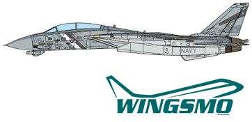 JC Wings US Navy VF-2 Bounty Hunters Grumman F-14D Tomcat NE104 2002 JCW-72-F14-009