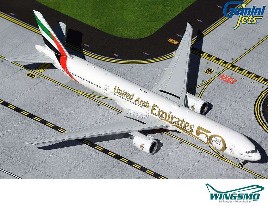 GeminiJets Emirates Boeing 777-300ER UAE 50th Anniversary Livery A6-EGE GJUAE2050