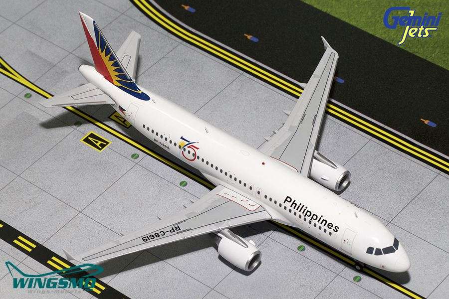 GeminiJets Philippine Airlines 75th Anniversary Airbus A320-200 1:200 G2PAL616
