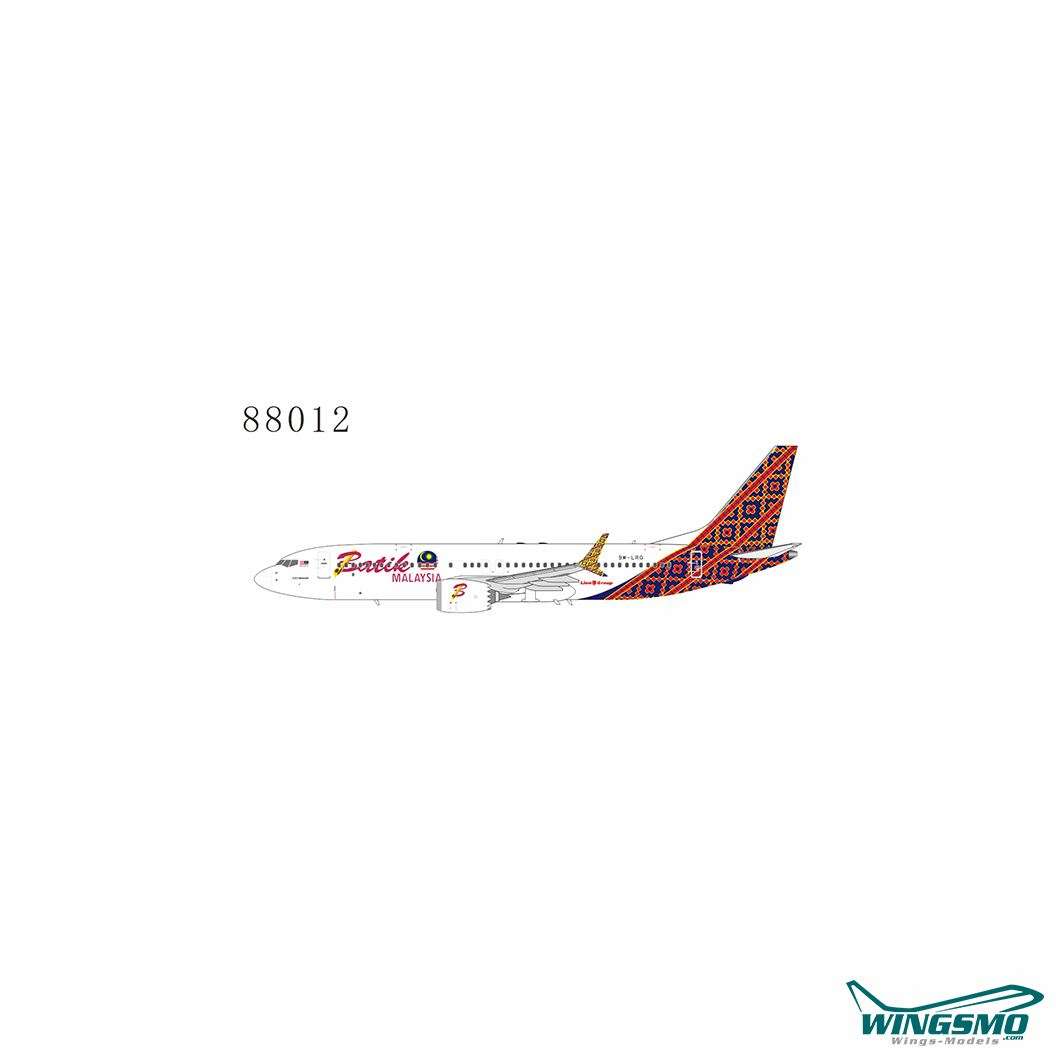 NG Models Batik Air Boeing 737-MAX8 9M-LRG 88012