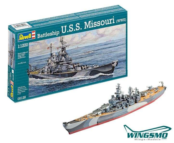Revell Schiffe Battleship USS Missouri WWII 1:1120 05128