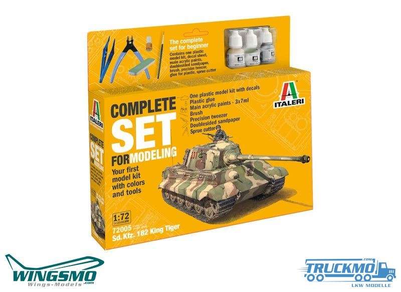 Italeri Complete Set Sd.Kfz.182 Tiger II (B) King Tiger 72005