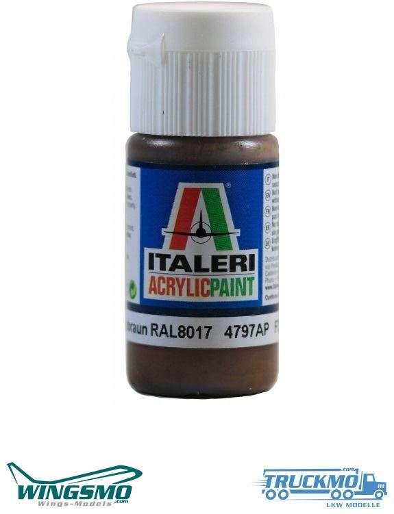 Italeri acrylic paint chocolate brown RAL 8017 20ml 4797