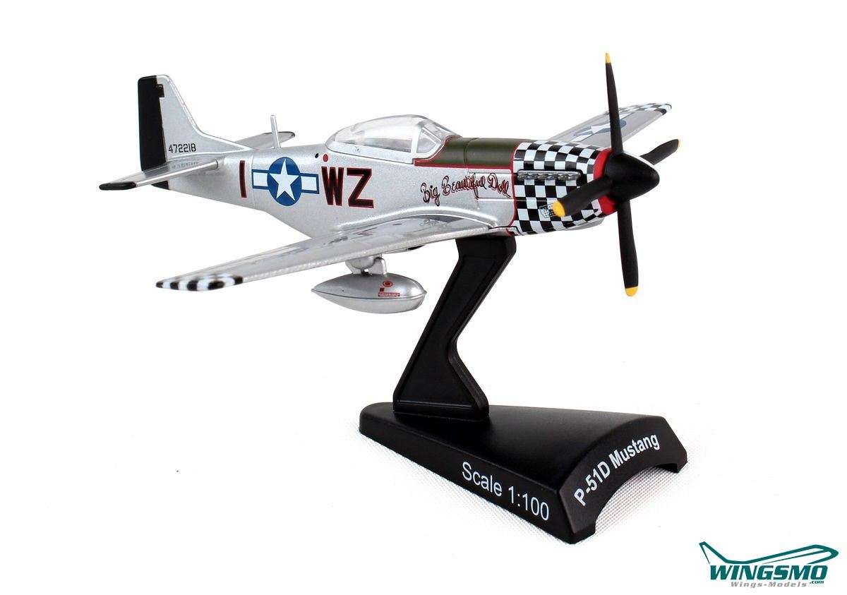 Postage Stamp Big Beautiful Doll North American P-51 Mustang 1:100 PS5342-8