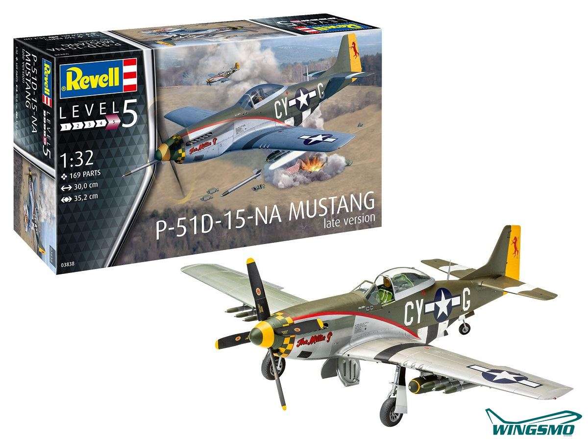 Revell Flugzeuge P-51 D Mustang late version 03838