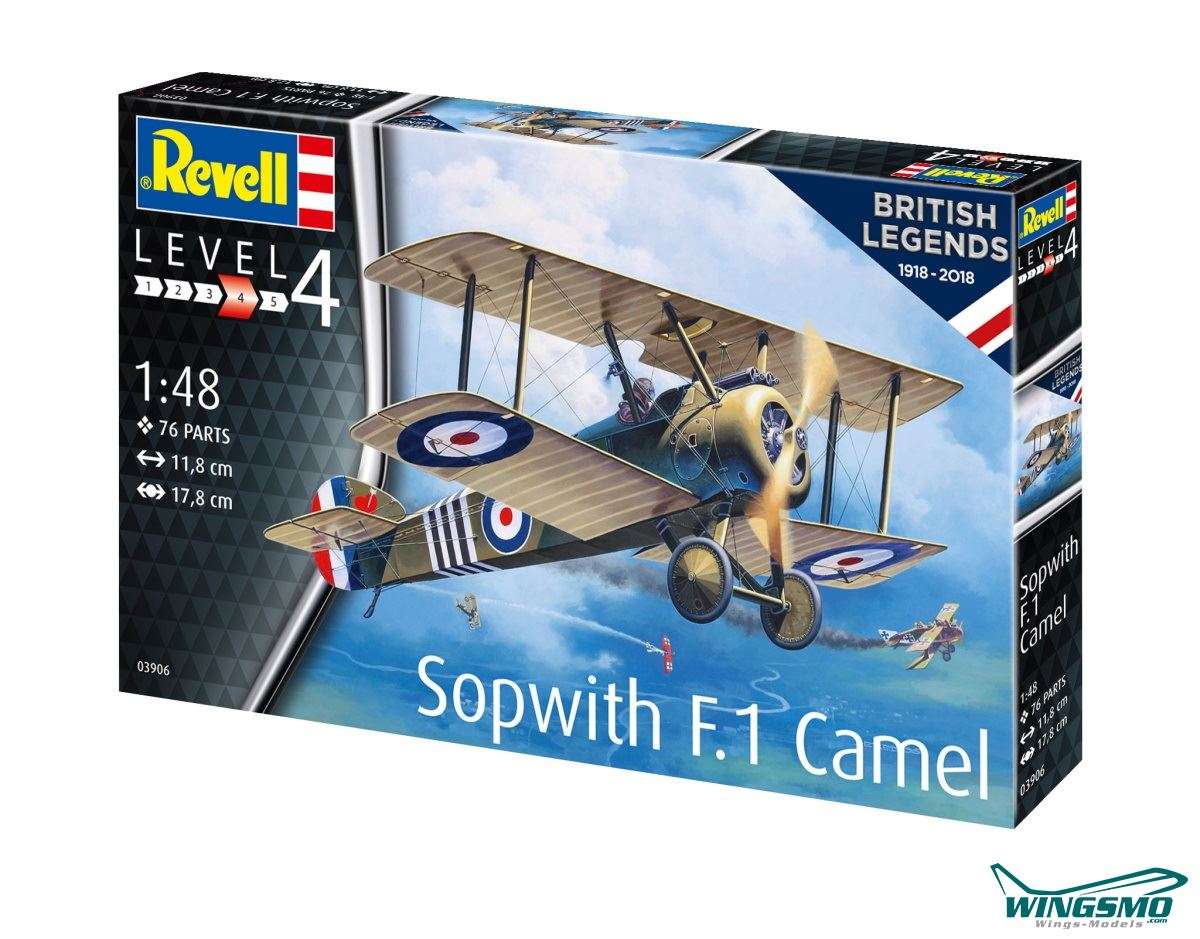 Revell Flugzeuge 100 Years RAF Sopwith Camel 1:48 03906