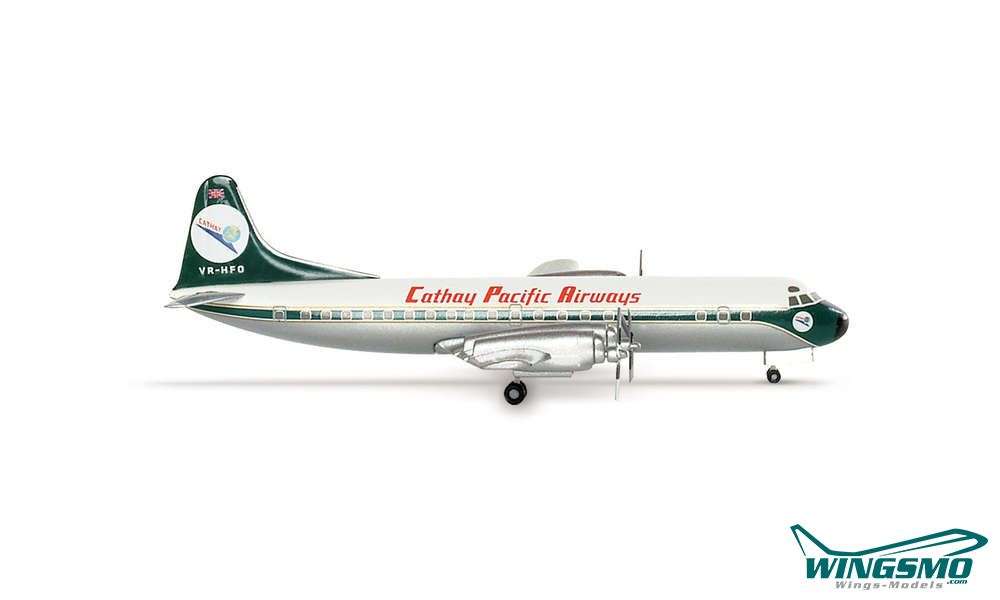 Herpa Wings Cathay Pacific Airways Lockheed L-188A Electra &quot;60th Anniversary&quot; 562034