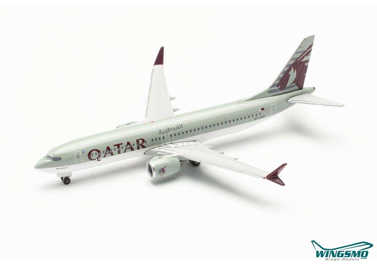 Herpa Wings Qatar Airways Boeing 737-MAX8 A7-BSC 537384