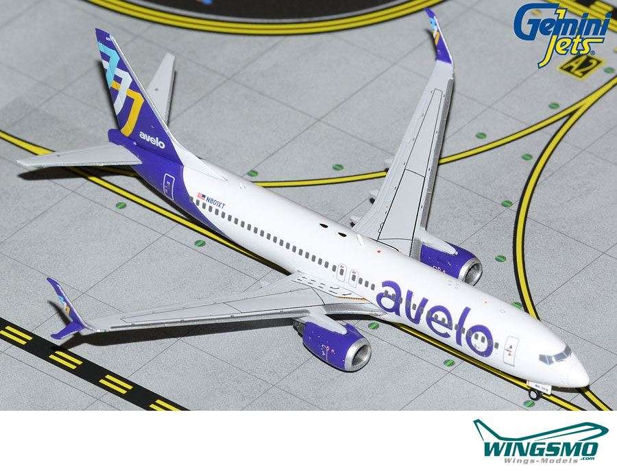 GeminiJets Avelo Airlines Boeing 737-800S N801XT GJVXP2057