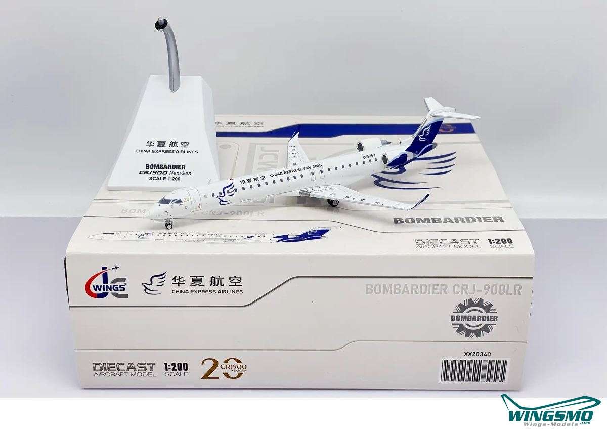 JC Wings China Express Bombardier CRJ900 B-3382 XX20340