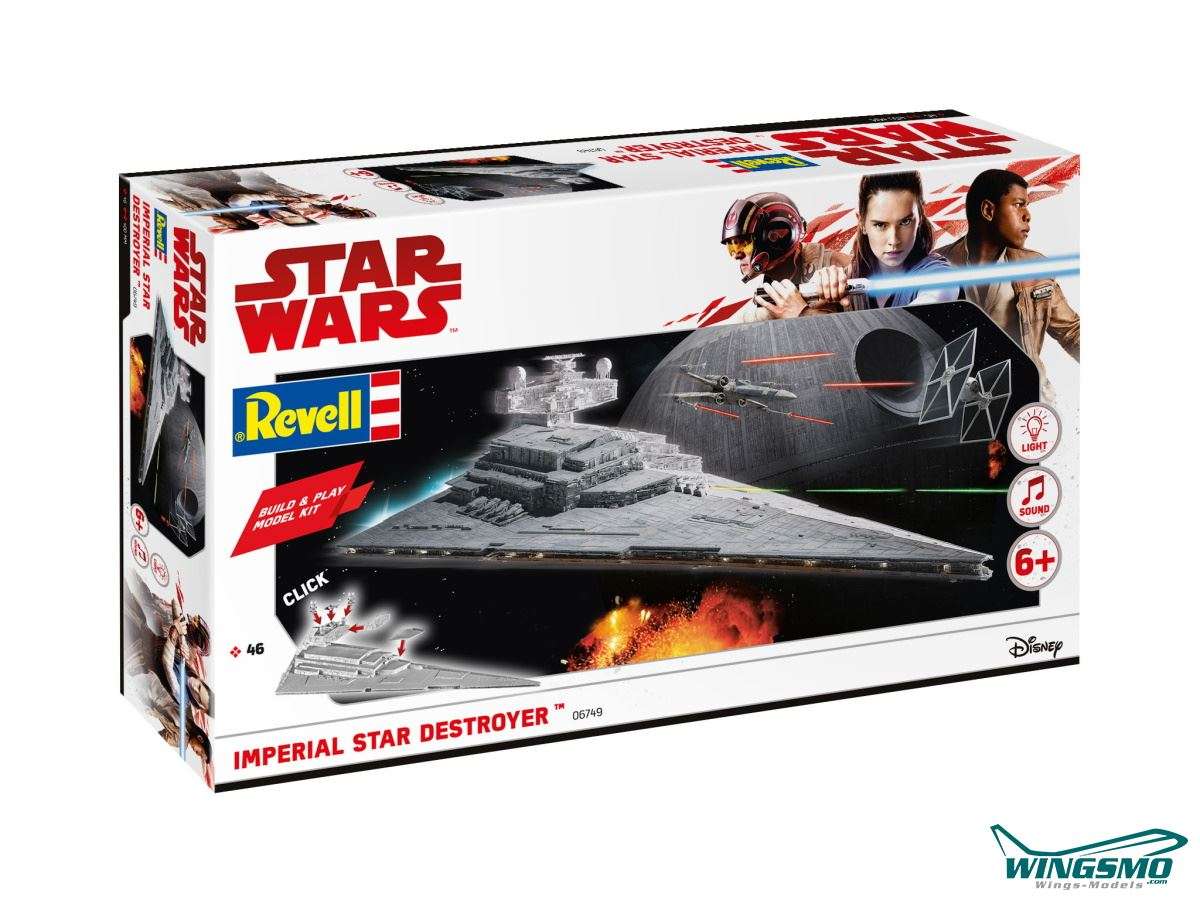 Revell Star Wars Imperialer Sternenzerstörer Build &amp; Play 1:4000 06749