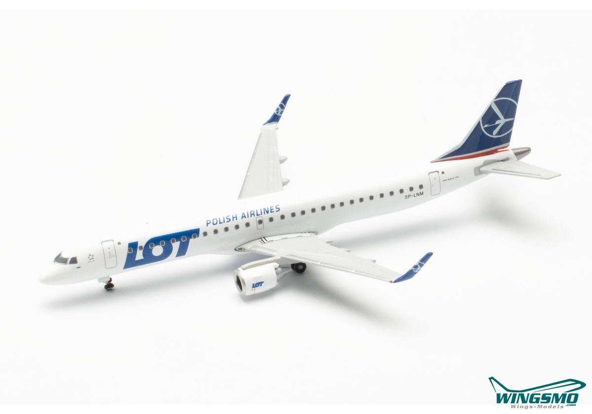 Herpa Wings LOT Polish Airlines Embraer E195 SP-LNM 536325-001