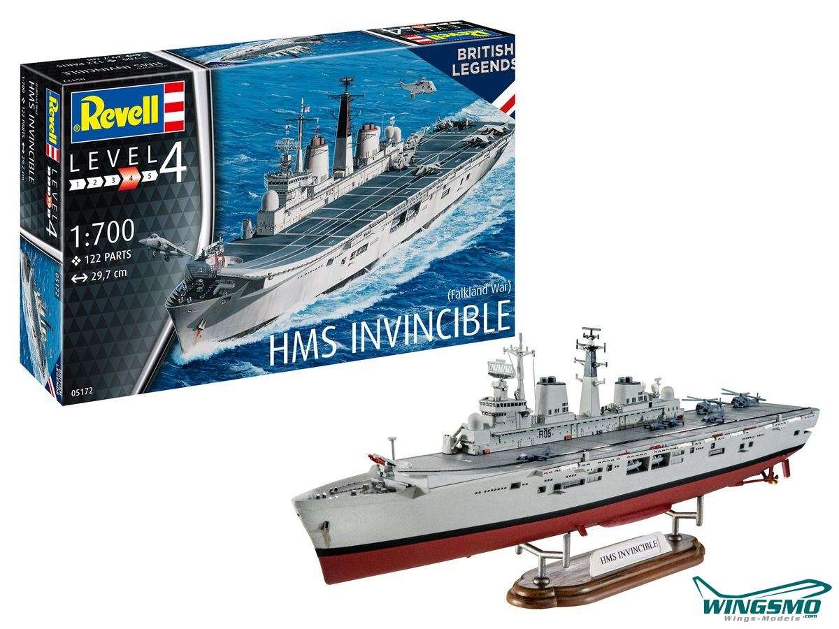 Revell Ships HMS Invincible Flakland War 1: 700 05172