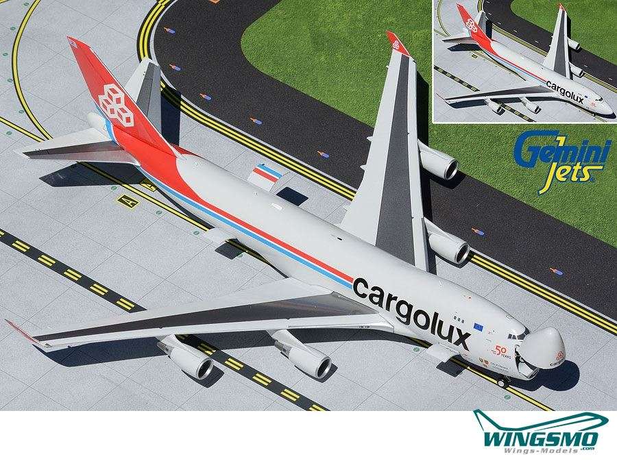 GeminiJets Cargolux Airlines Boeing 747-400ERF Interactive Series LX-LXL G2CLX933