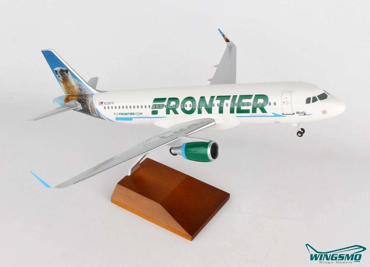 Skymarks Frontier Airlines Marty the Marmot Airbus A320 1:100 SKR8330