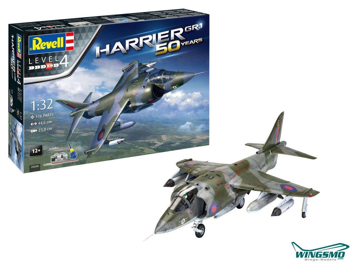 Revell Geschenk-Sets Harrier Gr. 1 1:32 05690