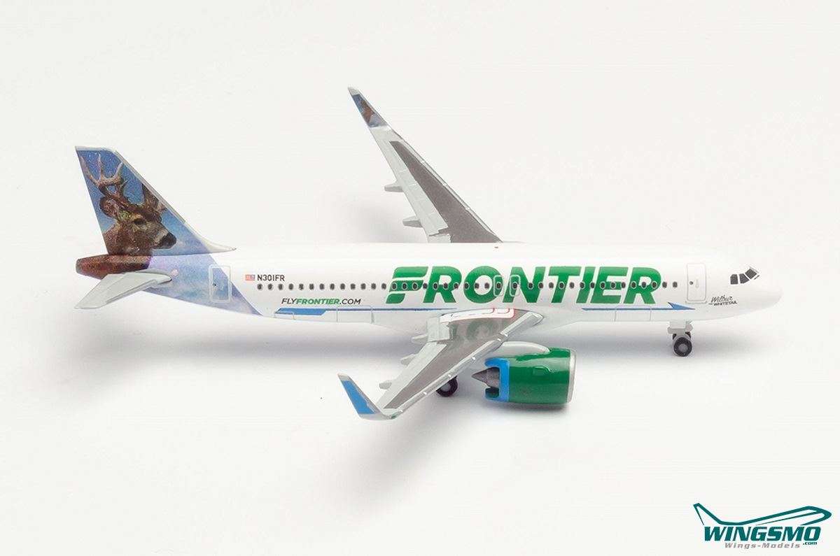 Herpa Wings Wilbur the Whitetail Frontier Airlines Airbus A320neo 534833
