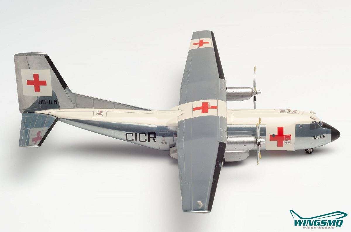 Herpa Wings Balair International Red Cross Transall C-160 570701