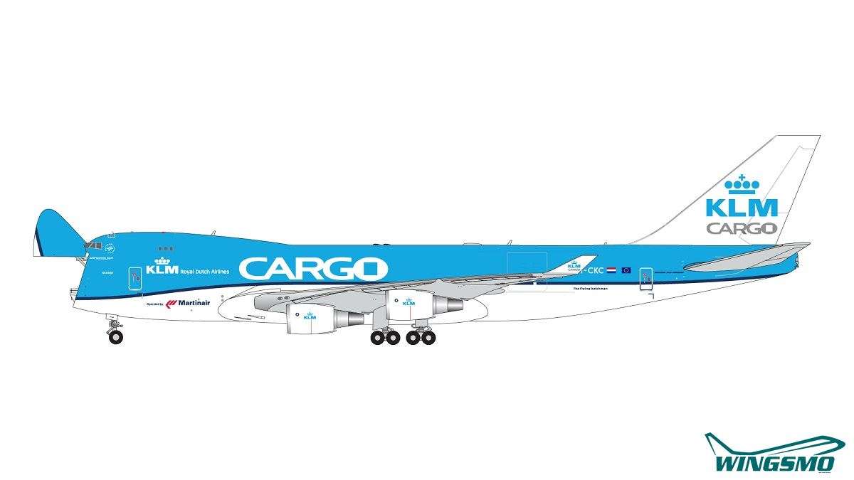 GeminiJets Interactive Series KLM Cargo Boeing 747-400ERF PH-CKC GJKLM2077