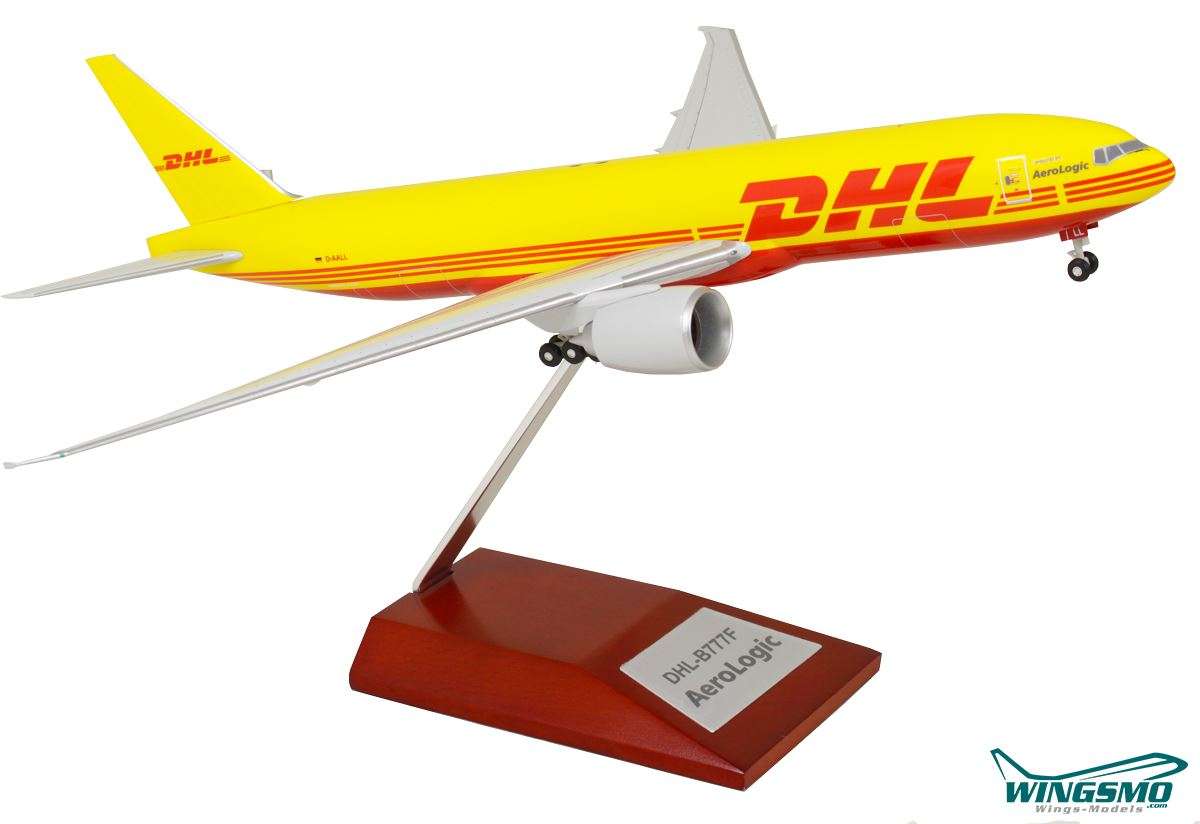 Limox Wings DHL Holzstandfuß Boeing 777-200F LW200DHL001