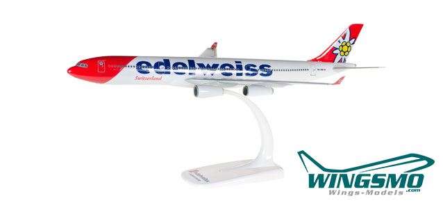 Herpa Wings Edelweiss Air Airbus A340-300 611336 Snap-Fit