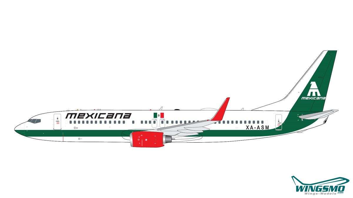 GeminiJets Mexicana Boeing 737-800 XA-ASM GJMXA2266