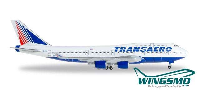 Herpa Wings Transaero Airlines Boeing 747-400 527651
