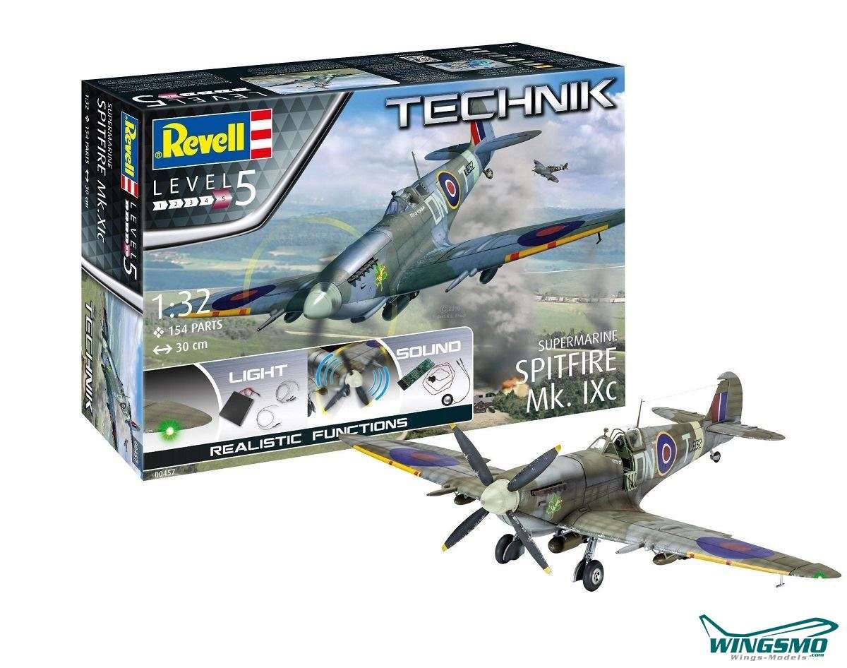 Revell Technik Model kit Supermarine Spitfire Mk.IXC 00457