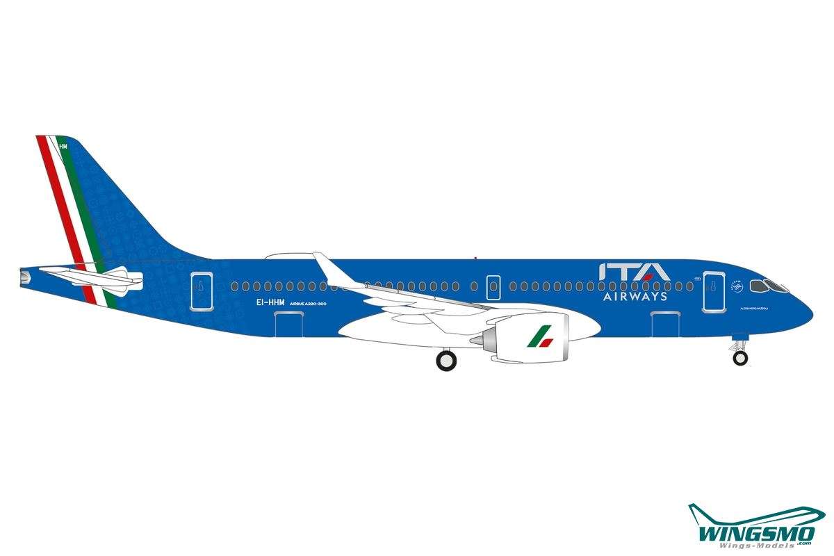 Herpa Wings ITA Airways Airbus A220-300 EI-HHM 537582