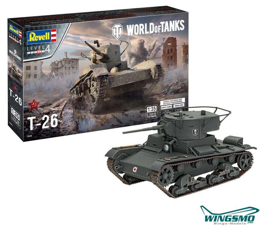 Revell Military World of Tanks T-26 03505