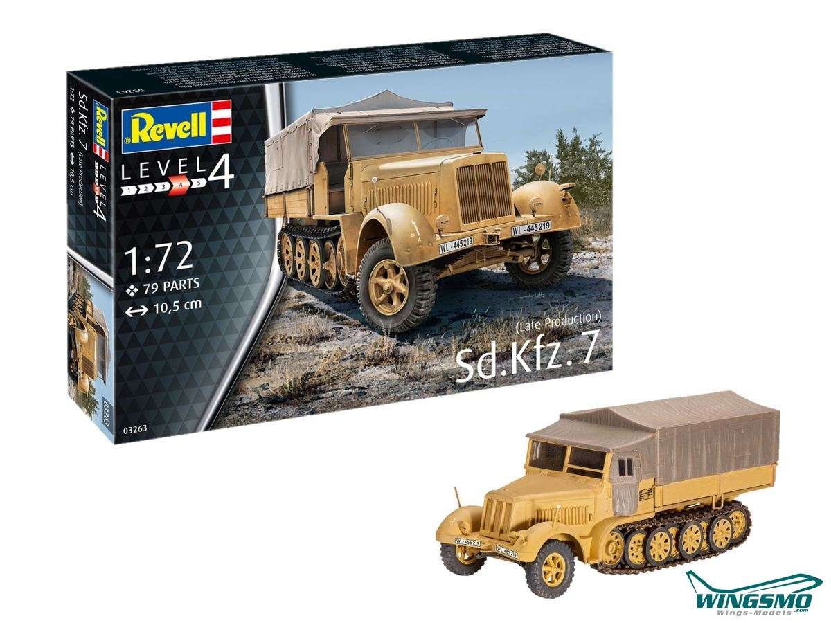 Revell Military Sd.Kfz. 7 Late Production 1:72 03263