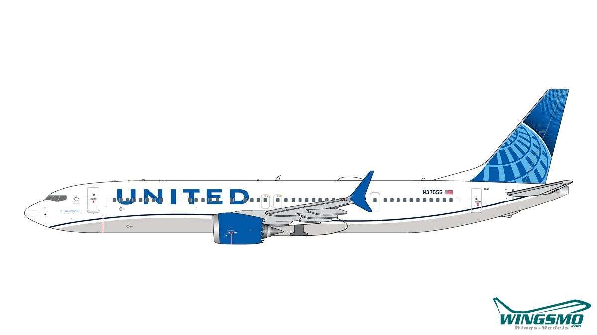 GeminiJets United Boeing 737-MAX9 N37555 GJUAL2226